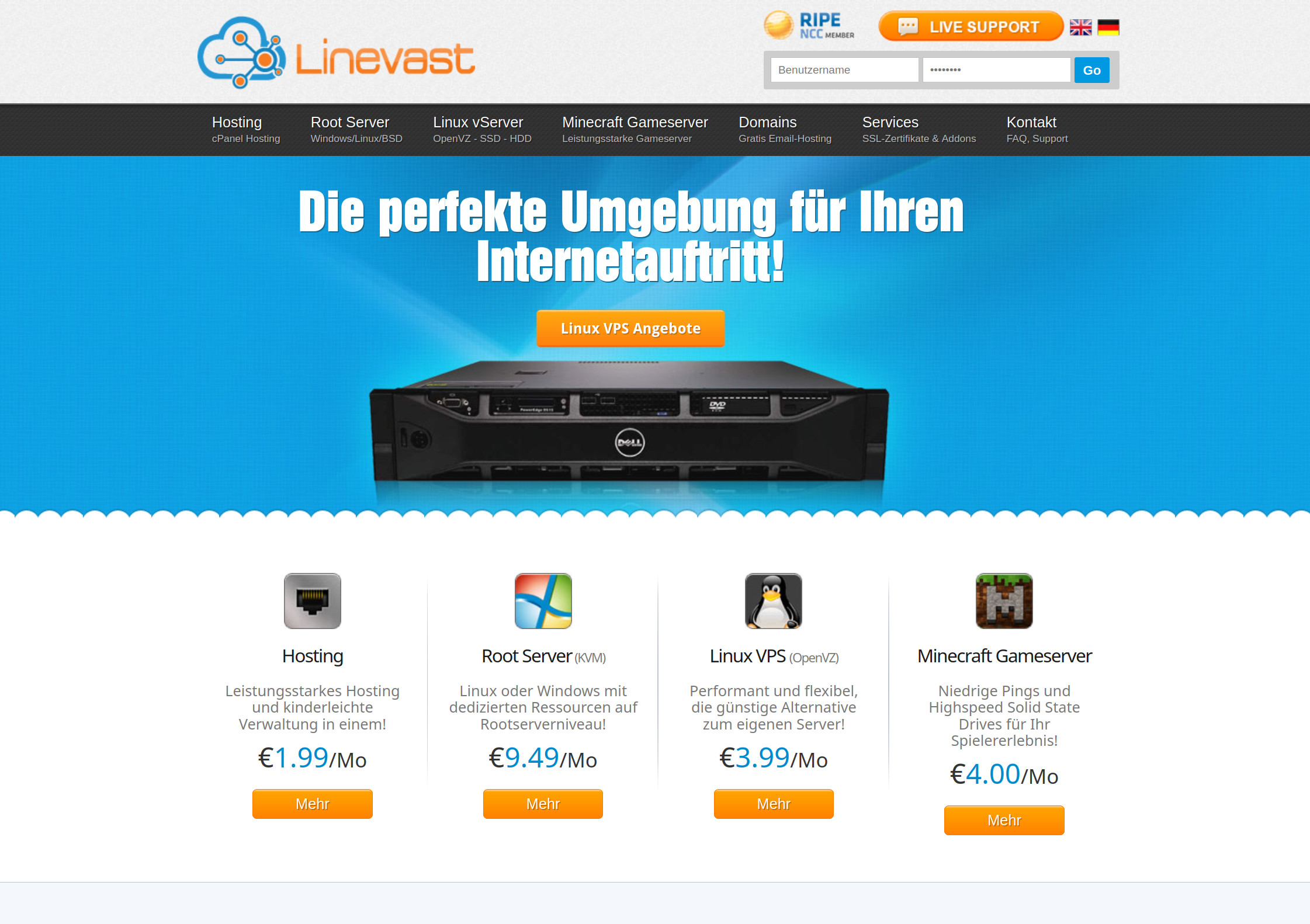 linevast website 2013